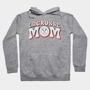 Lacrosse Mom Halftone Retro Hoodie